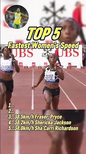 Top 5 Fastest Women's Top Speed World Bests of All Time!