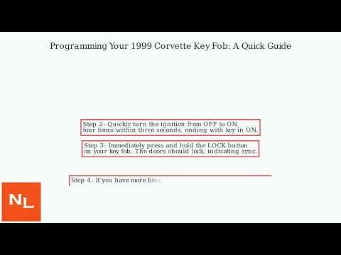 How To Program 1999 Corvette Key Fob – Remote Pairing Guide