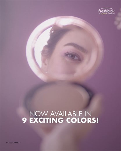 Why settle for less? Upgrade to the latest Freshlook Color Lenses for comfort & beauty in 9 exciting shades. | Freshlook India