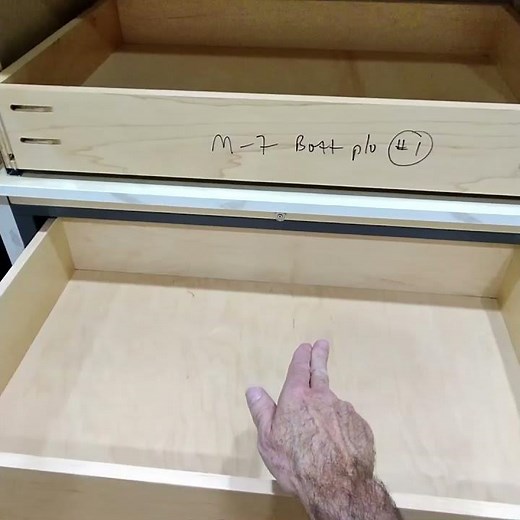 Step Stool Built Into The Toe Kick On The Base Cabinets