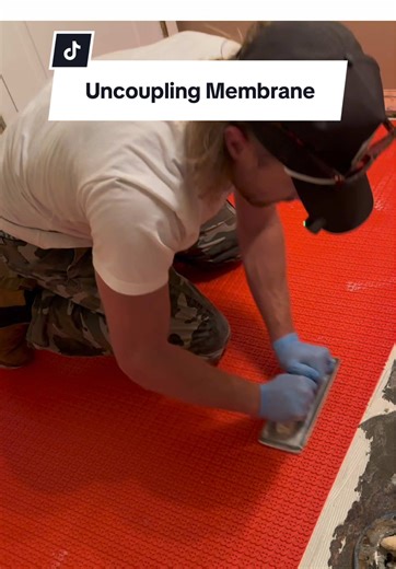 Installing a Bathroom Uncoupling Membrane for Tiling