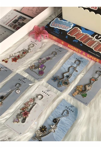 Unique Bookmarks with Charms for Readers