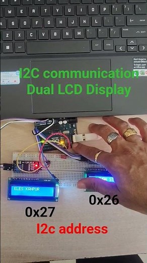 How to Use Multiple I2C LCDs with Arduino | Dual LCD Display Project | ELES-KANPUR