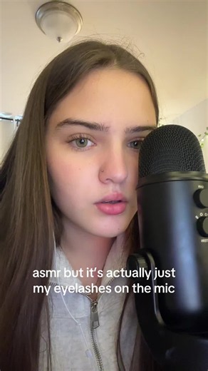 ASMR eyelashes on the mic: calming lofi eyelash sounds