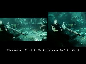 Alien: Resurrection Widescreen (2.39:1) Vs Fullscreen DVD (1.33:1) underwater scene