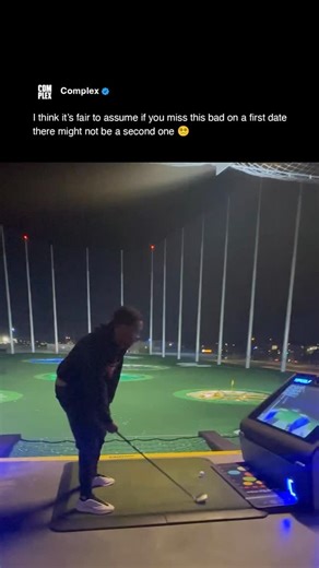 Not bro almost sustaining a knee injury at TopGolf 🏌️‍♂️ [via/ ceemula01] | Complex