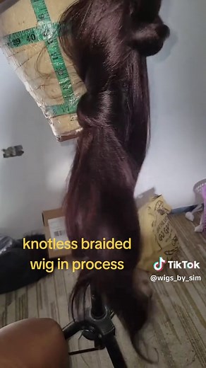 Knotless Braided Wig Tutorial: Step-by-Step Process