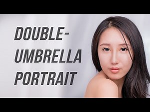 Double Umbrella Lighting with Speedlights for Female Beauty Portrait Photography