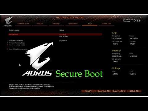 Enable Secure Boot on AORUS Elite Motherboard