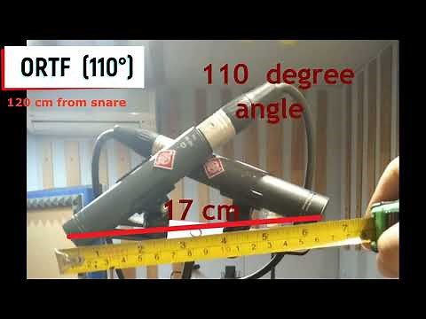 Overheads MIC PLACEMENT . XY - ORTF - SPACED Pair (with two Neumann KM184)