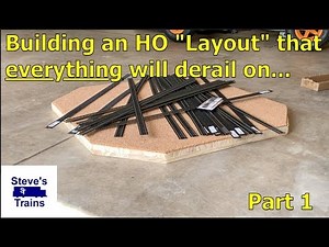 HO scale minimum radius test track build: Part 1