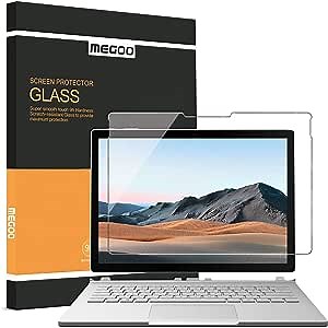 Amazon.com: Megoo Surface Book 3 Screen Protector 15", Tempered Glass/Easy Installation/Anti-Scratch, Also for Microsoft Surface Book 2 15" : Electronics