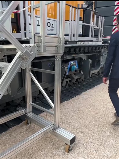 Liebherr LR1130.1 Unplugged Fully Electric Crawler Crane Charging Point