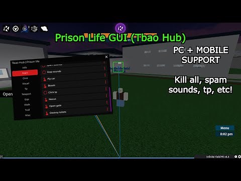 [PATCHED] Prison Life Script Showcase (Tbao Hub) (MOBILE + PC)