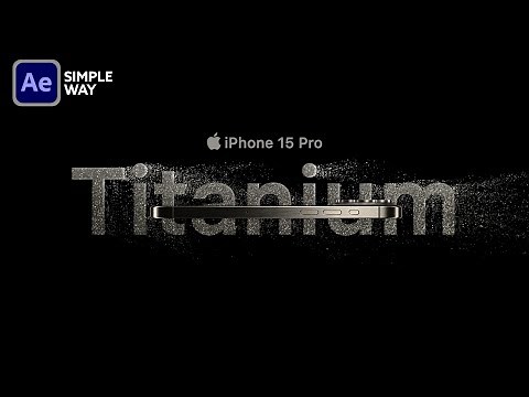 After Effects Tutorial: I create Apple Titanium Particles Text Animation in After Effects