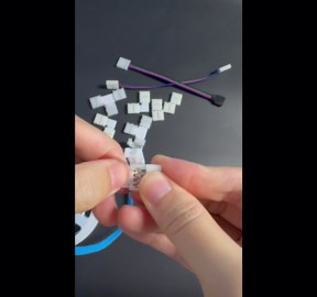 4 Pin LED Strip Connector Kit for 5050 RGB(NOT RGBIC) 10mm LED Light Strip,Include 8 Types of Solderless Accessories,Provide Most of Parts for DIY Lighting Project