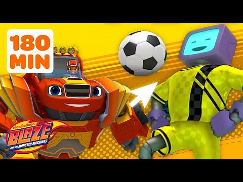 Robot Sports Blaze Monster Machine! w/ AJ | Science Games for Kids | Blaze and the Monster Machines