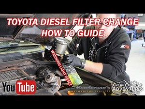 Toyota Fuel Filter Change & Warning Reset (All Diesels) - How To Guide