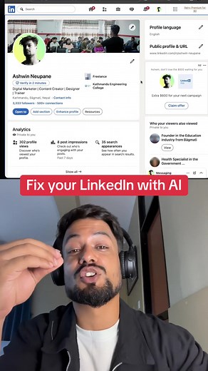 Fix your LinkedIn with AI | LinkedIn