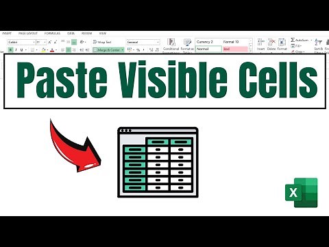 How to Paste Only Visible Cells in Excel - Visible Cells Excel