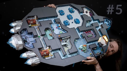 I built The Skeld from cardboard! 🚀