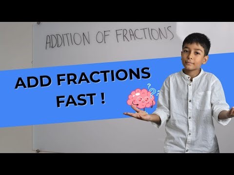 Addition of Fractions Made Easy | Step-by-Step Method for Kids