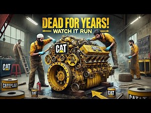 Engine Restoration & Diesel Engine Cleaning || How to Restore a Caterpillar Diesel Engine