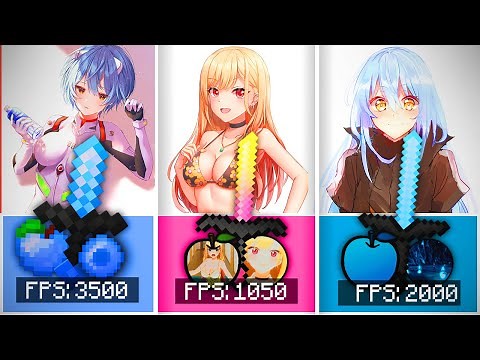 TOP 3 MEJORES ANIME TEXTURE PACKS para MINECRAFT PVP | MARIN KITAGAWA PACK, RIMURU, REI AYANAMI 1.8