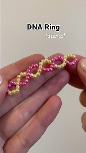 dna ring tutorial #beadedjewelry #tutorial #diy #preppy