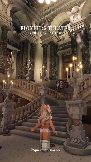 Beautiful Detailed Bloxburg Theater Build | Illumination Theatre