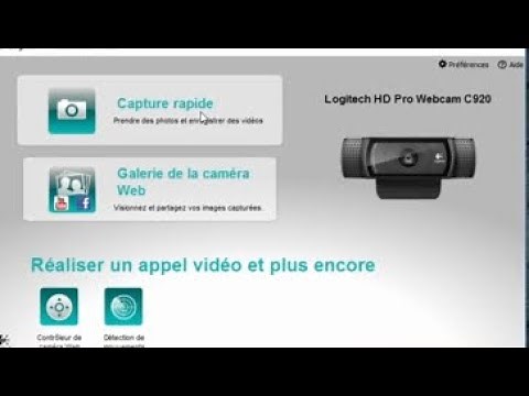 comment installer l application pour la logitech(toutes) les webcam