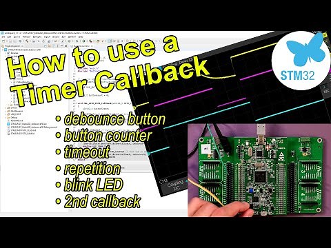 How to use a Timer Callback to debounce a push button and more!