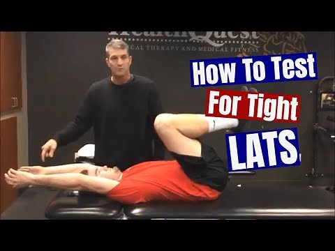 Latissimus Dorsi Muscle Length Test (Tight Lats?)