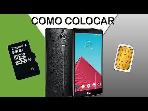 LG G4 Instalar Simcard Y Memoria Micro SD