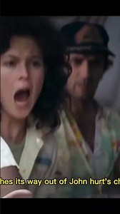 Did you know the actors reaction to the alien bursting out of john hurts chest were real?