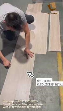 🔥 How to Install SPC Flooring?SPC Flooring with Click-Lock — Easy Installation! #spcflooring