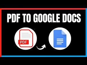 How to Convert PDF to Google Docs | Easy PDF Conversion Tutorial