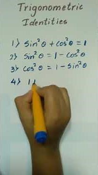 Basic trigonometry,part-2 Trigonometric Identities