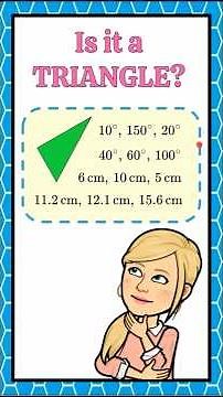 Can These Form a Triangle? | Triangle Sum & Sides Theorem | 7.G.A.2 #fallintoshorts