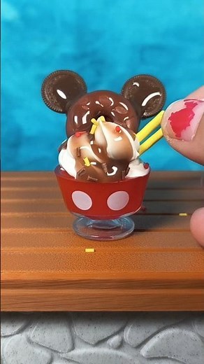 Making the Mickey Parfait 🍨 | Mini Brands Disney Snacks