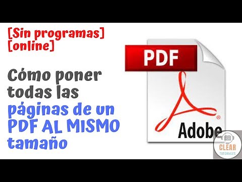 Cómo PONER todas las PÁGINAS de un PDF al MISMO TAMAÑO | Tutorial online, gratis y sin programas.