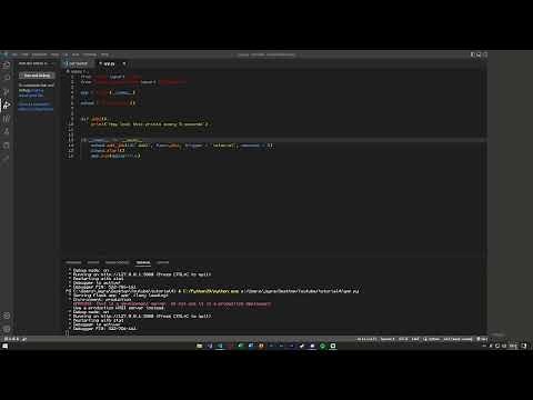 Python Flask Tutorial | Using Flask Scheduler for your Web App