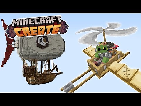 I Made FLYING Machines In Minecraft Create!