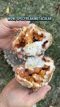 I like breaking rocks #geodes #indianageodes #rockhound