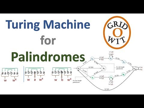 Turing Machine for Palindrome