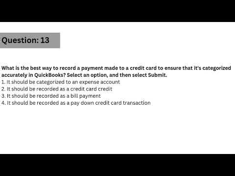 What is the best way to record a payment made to a credit card to ensure that it's categorized