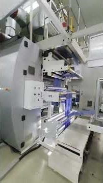 500m/Min 6+1 Color Gearless Flexo Printing Machine for plastic film #flexoprintingmachine