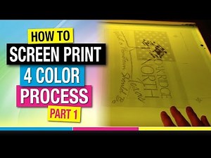 How to Screen Print Four Color Process Part 1