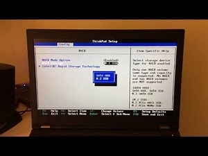 Lenovo ThinkPad P50: RAID Setup