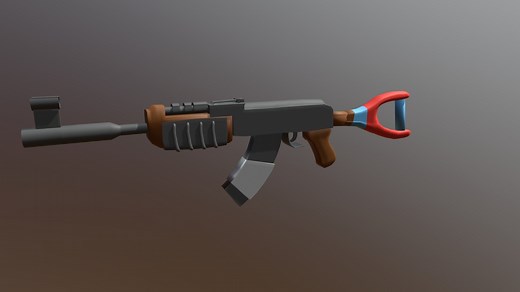 Rust Ak blender model - Download Free 3D model by FateYT